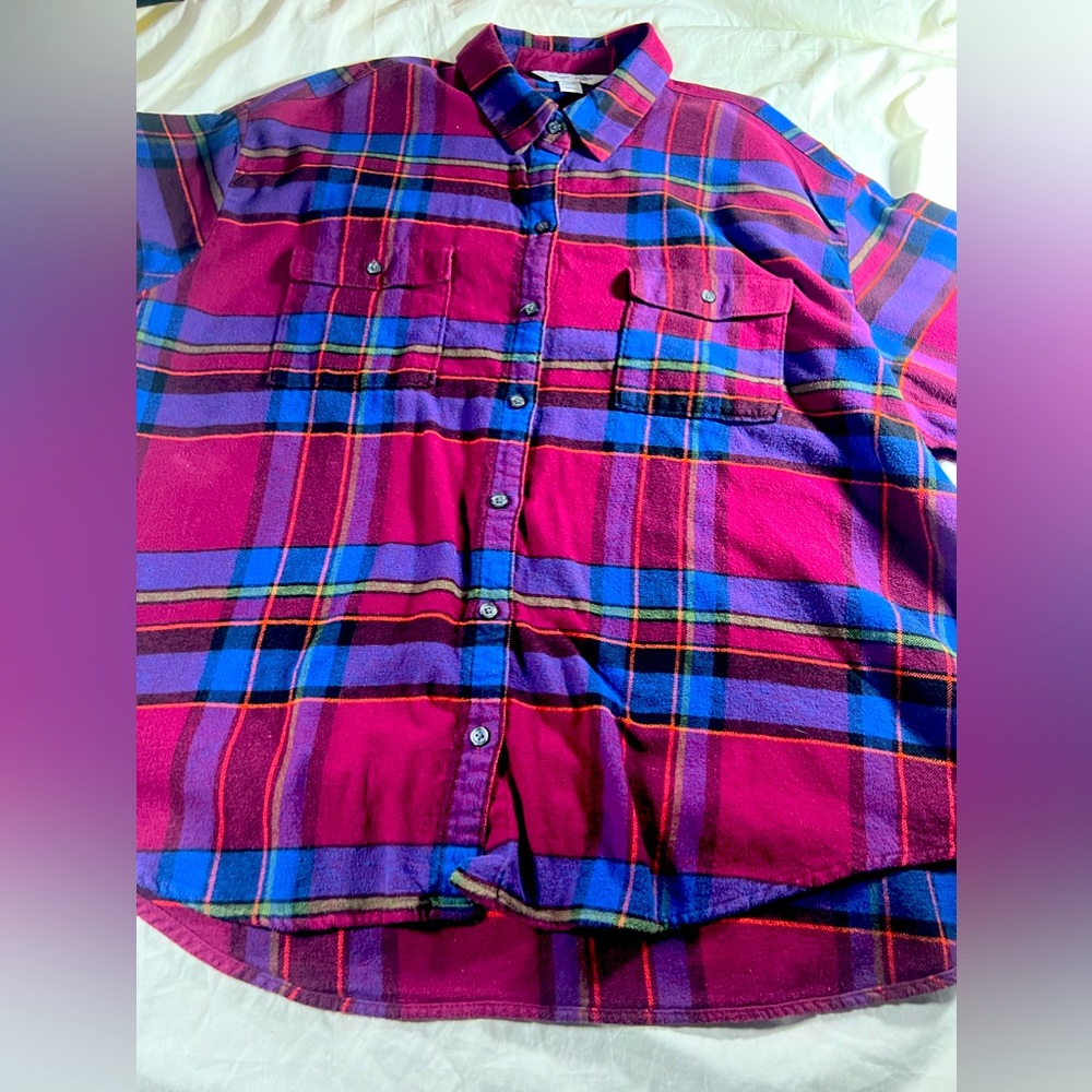 Men’s Old Navy Flannel Button Down Long Sleeve Shirt